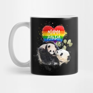 Lgbt Pride Mama Panda Bear Rainbow Love Mug